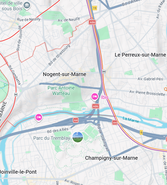 Carte des zones d'intervention ProClean débarras Val-de-Marne 94